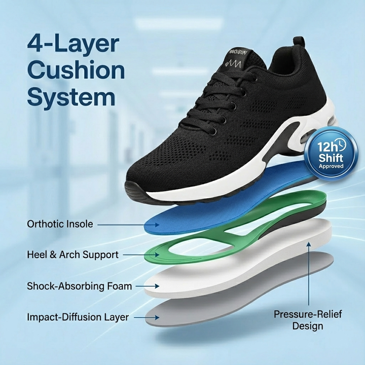 Orthora Pro – 12-Stunden-Komfortschuhe zur Linderung von Fersen- und Plantarfasziitis (Unisex) (BOGO)