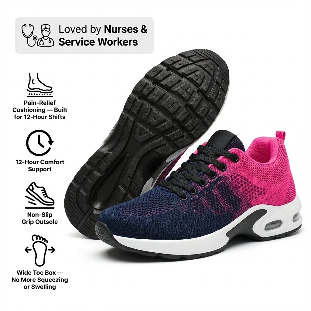 Orthora Pro — 12-Stunden-Schuh für ganztägige Fuß-, Knie- und Rückenschmerzlinderung