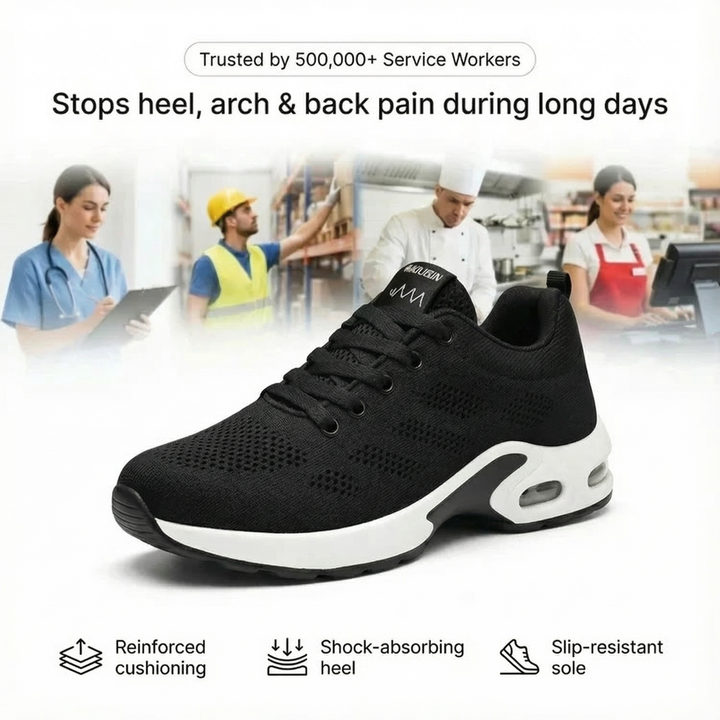 Orthora Pro – 12-Stunden-Schuh für ganztägige Linderung von Fuß-, Knie- und Rückenschmerzen (BOGO)