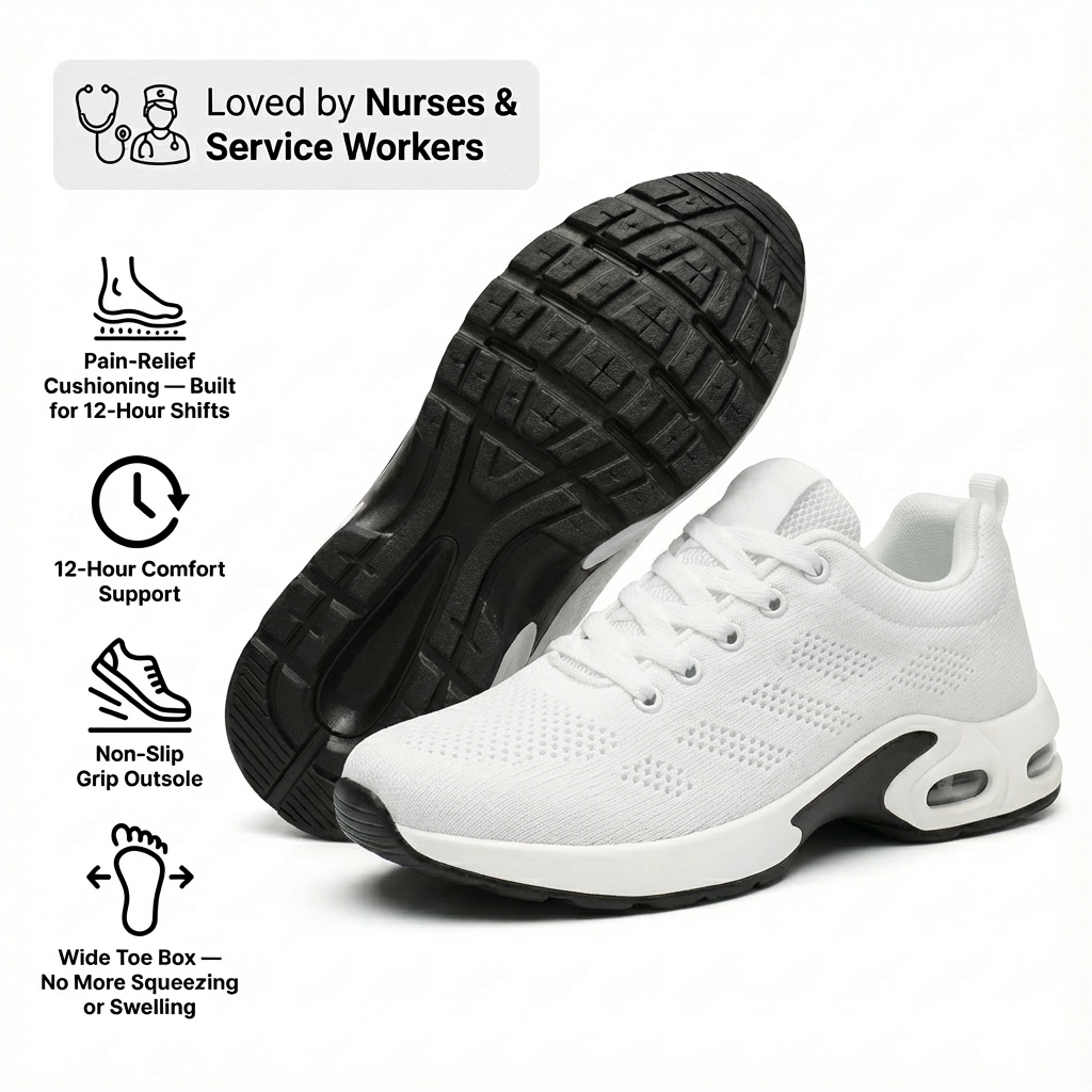 Orthora Pro – 12-Stunden-Schuh für ganztägige Fuß-, Knie- und Rückenschmerzlinderung (BOGO)