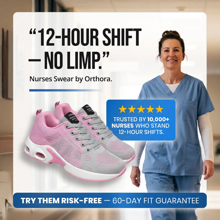 Orthora Pro – 12-Stunden-Schichtschuhe zur Linderung von Fersen- und Plantarfasziitis (Unisex)