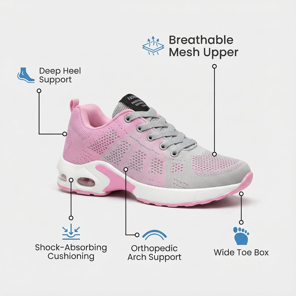 Orthora Pro – Schuhe für 12-Stunden-Schichten zur Linderung von Fuß-, Knie- und Rückenschmerzen