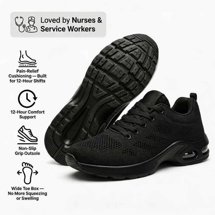 Orthora Pro — 12-Stunden-Schuh für ganztägige Fuß-, Knie- und Rückenschmerzlinderung