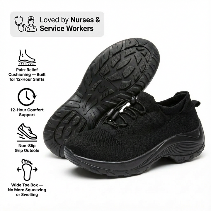 ShiftPro – 12-Stunden Komfortschuhe für Linderung von Fersen- und Plantarfasziitis