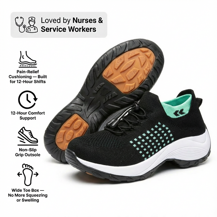 ShiftPro – 12-Stunden-Komfortschuhe zur Linderung von Fersen- und Plantarfasziitis