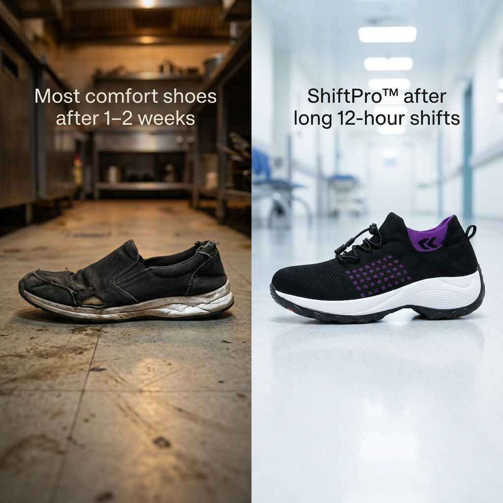 ShiftPro – 12-Stunden Komfortschuhe zur Linderung von Fersen- und Plantarfasziitis