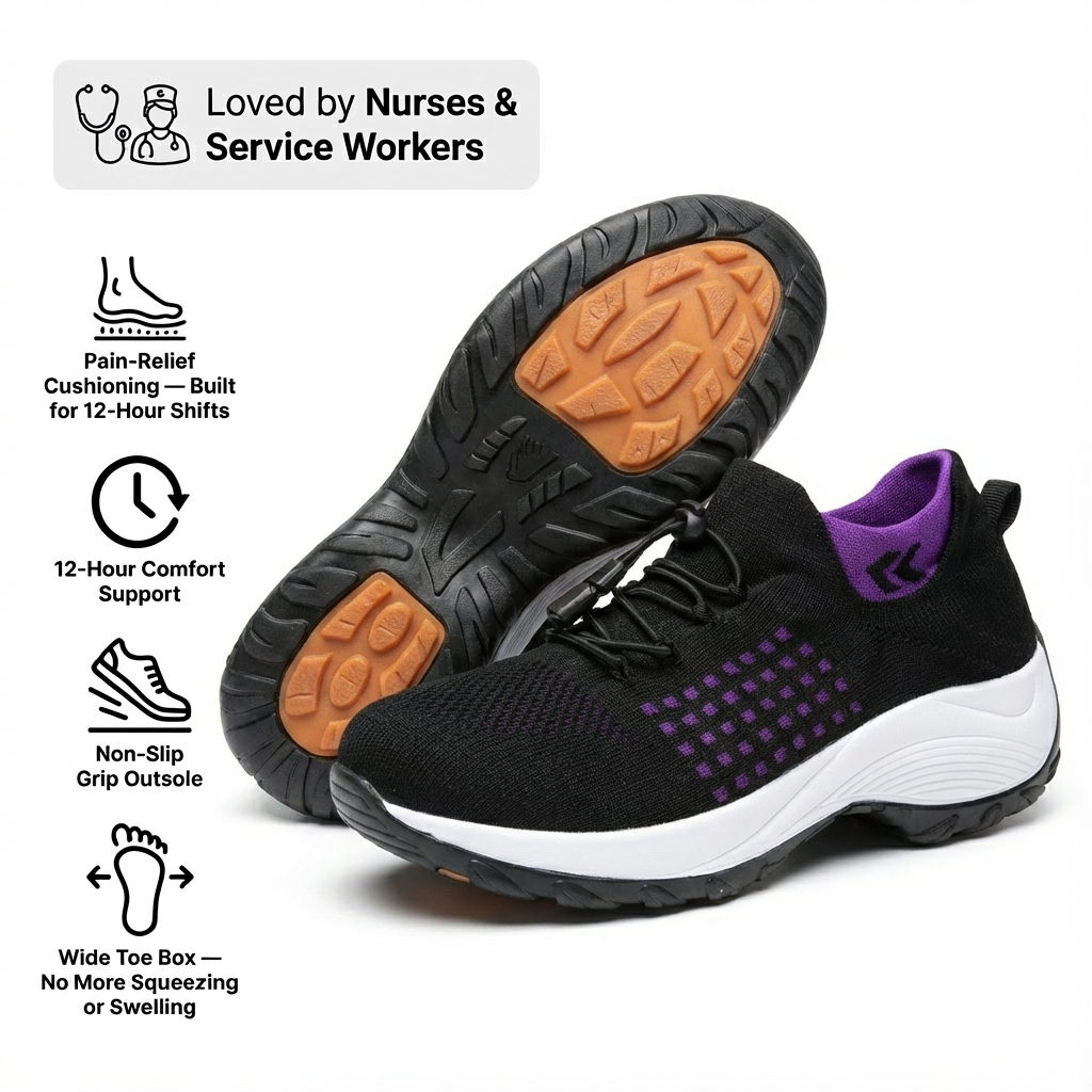 ShiftPro – 12-Stunden Komfortschuhe für Linderung von Fersen- und Plantarfasziitis