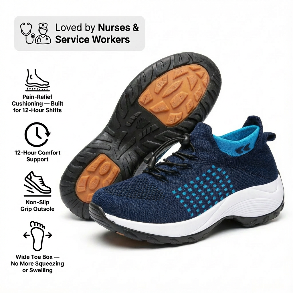ShiftPro – 12-Stunden Komfortschuhe für Linderung von Fersen- und Plantarfasziitis