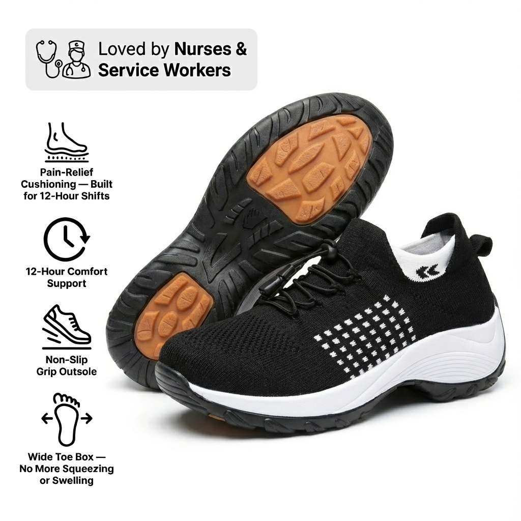 ShiftPro – 12-Stunden Komfortschuhe zur Linderung von Fersen- und Plantarfasziitis